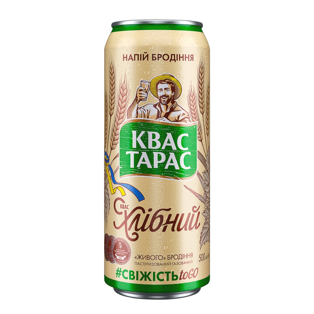 Квас Тарас, банка, 0.5л