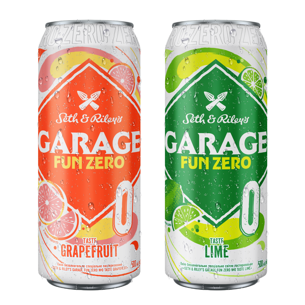 Пиво б/а Garage, бан. 0,5л (грейпфрут, лайм)