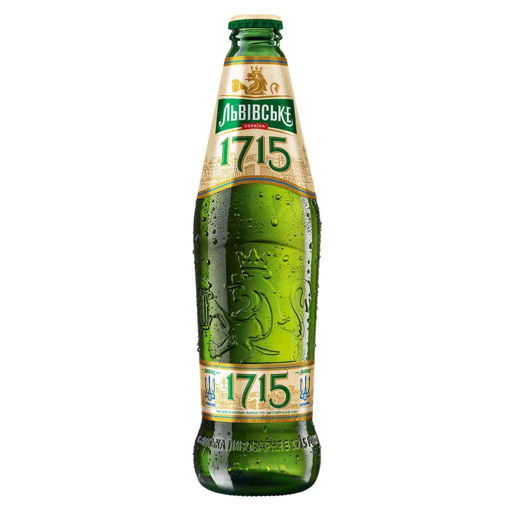 Пиво світле Львівське 1715 0.45л