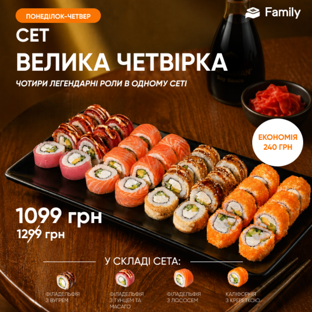 Велика Четвірка  (Пн-чт)