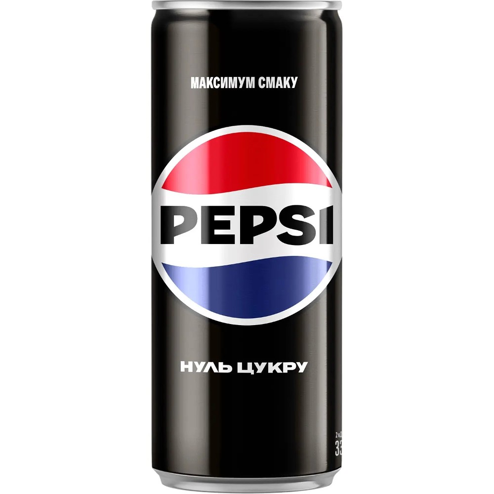 Pepsi без цукру (0.33 л)