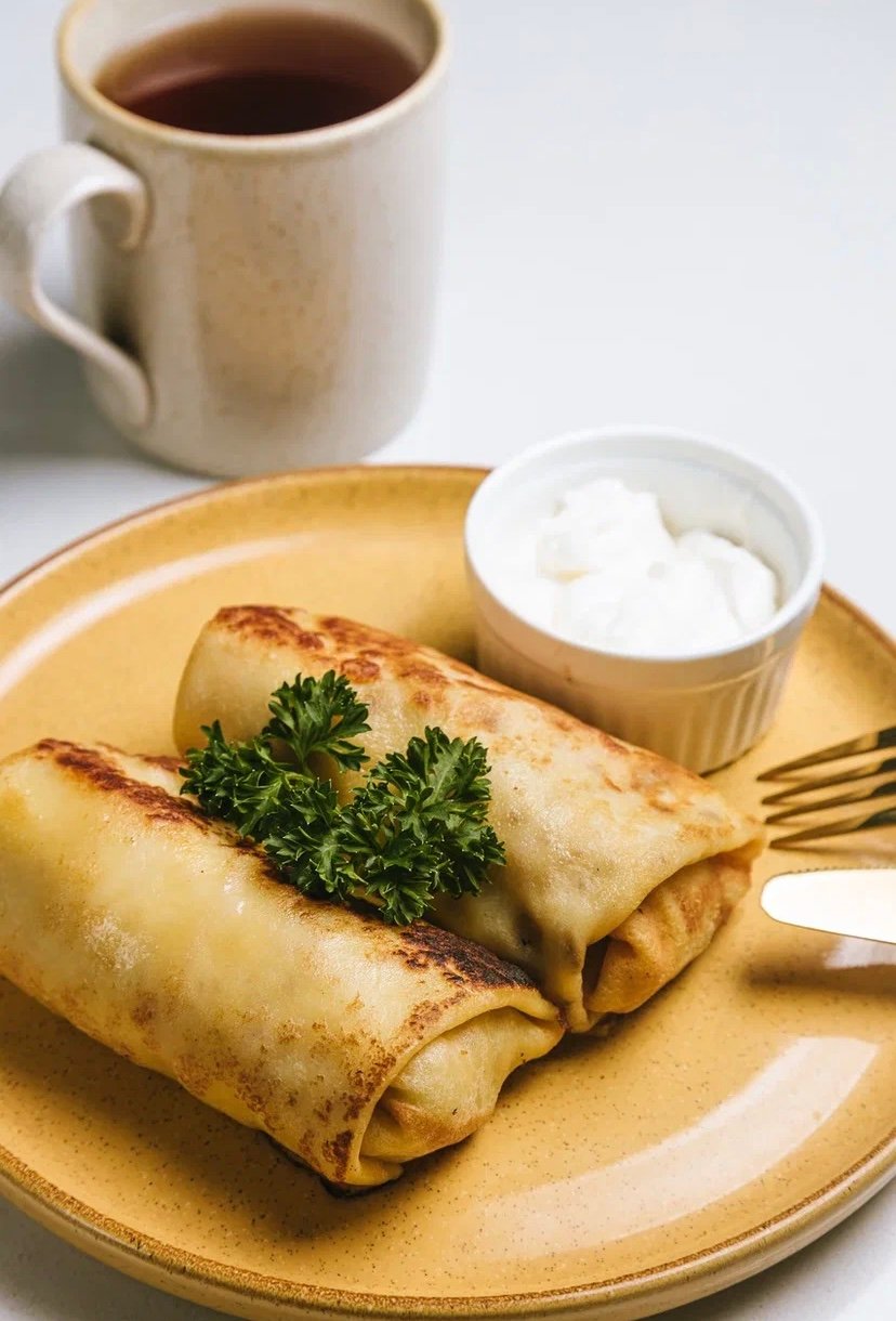 Meat crepes