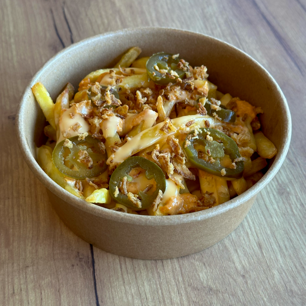 Картопляний бокс з хабанеро та теплим сирним соусом🌶️