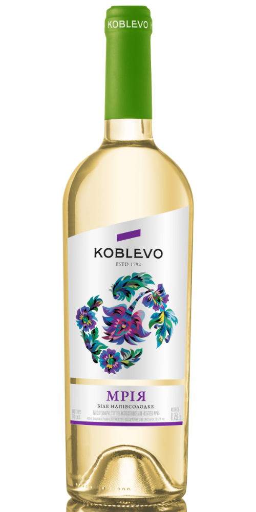 Вино Коблево Бордо "Мрія" (н/сол.біле) 0,75 л