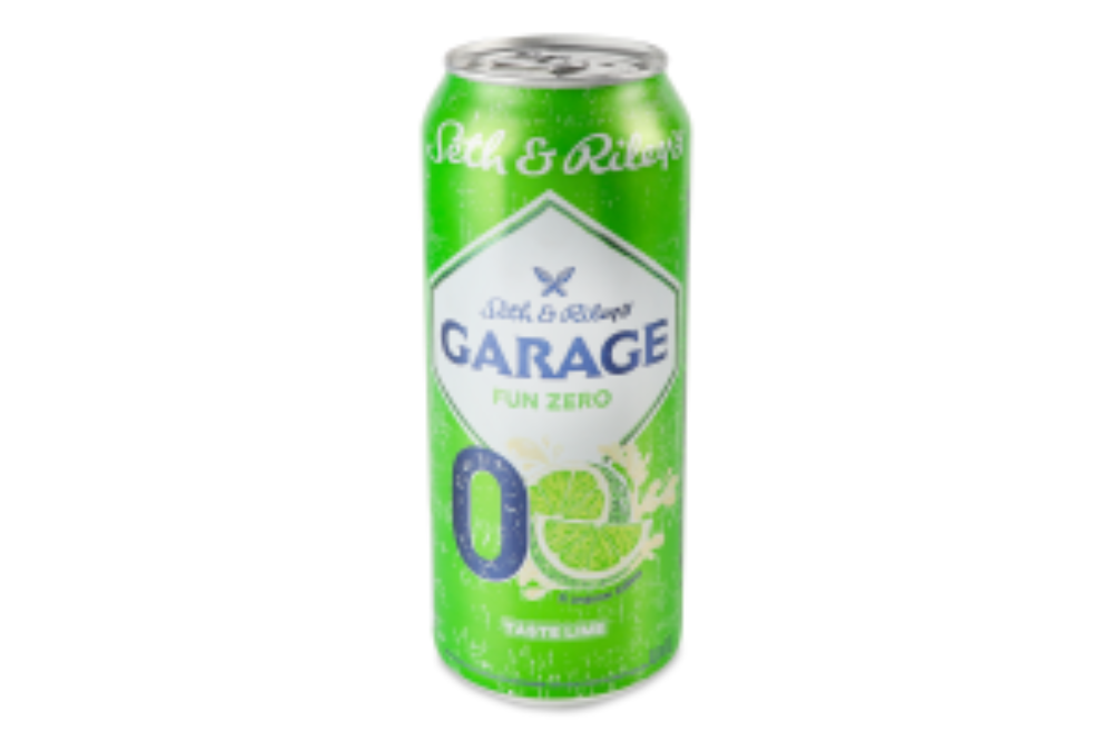 Пиво Garage 0 Лайм, 0,5 з/б