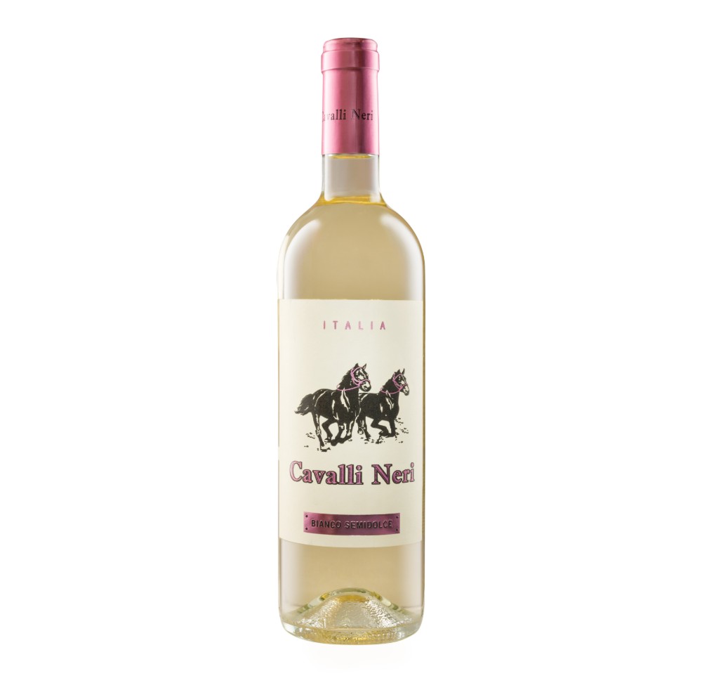 Вино Cavalli Neri Bianco Italiano Semi-Dolce біле н/сол. 0,75л 