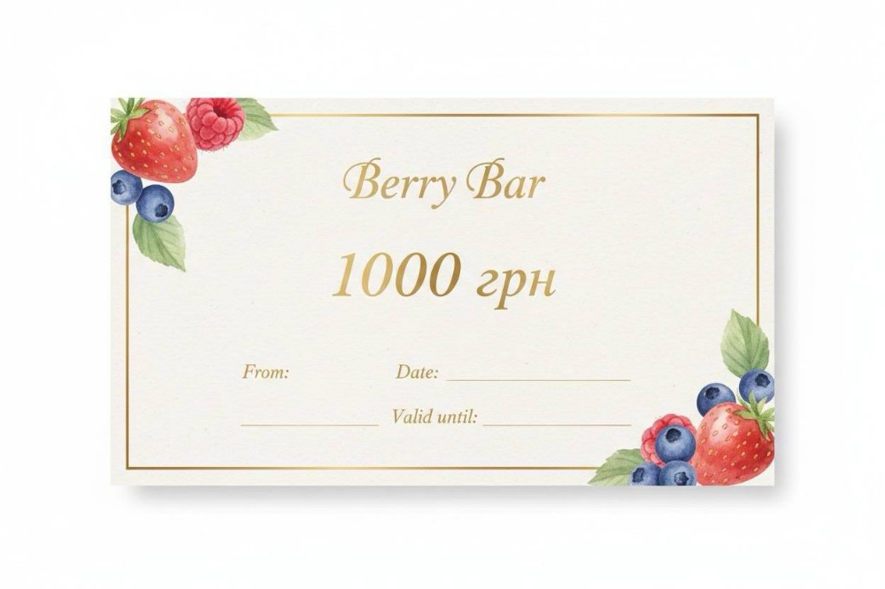 Сертифікат на 1000грн