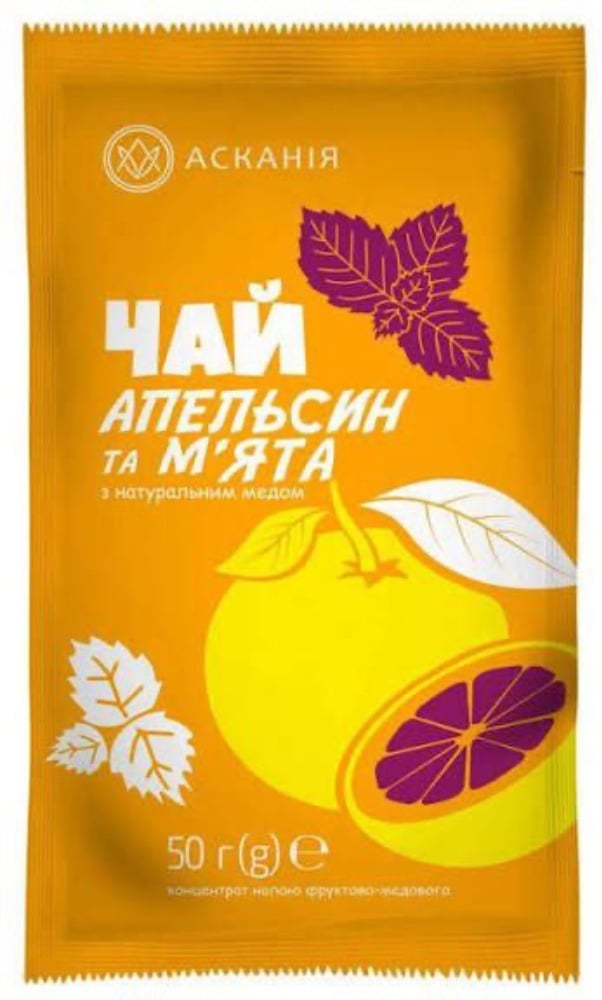 Чай апельсин-м'ята, 250 мл