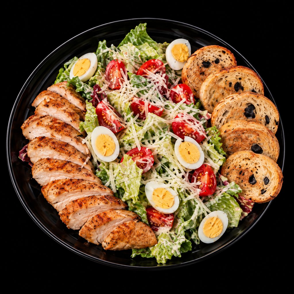 Салат цезар куркою
