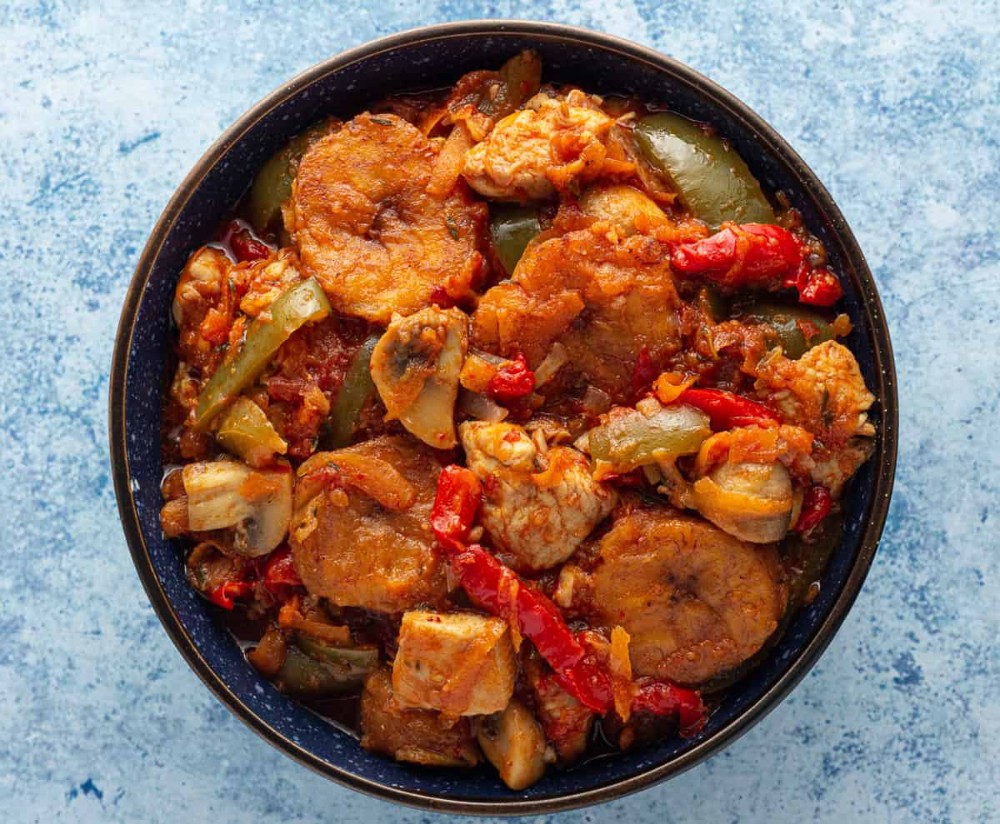 Plantain & Pepper chicken