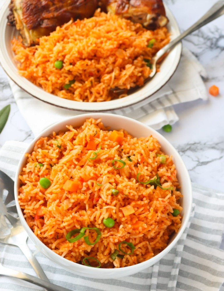 Jollof rice with beef