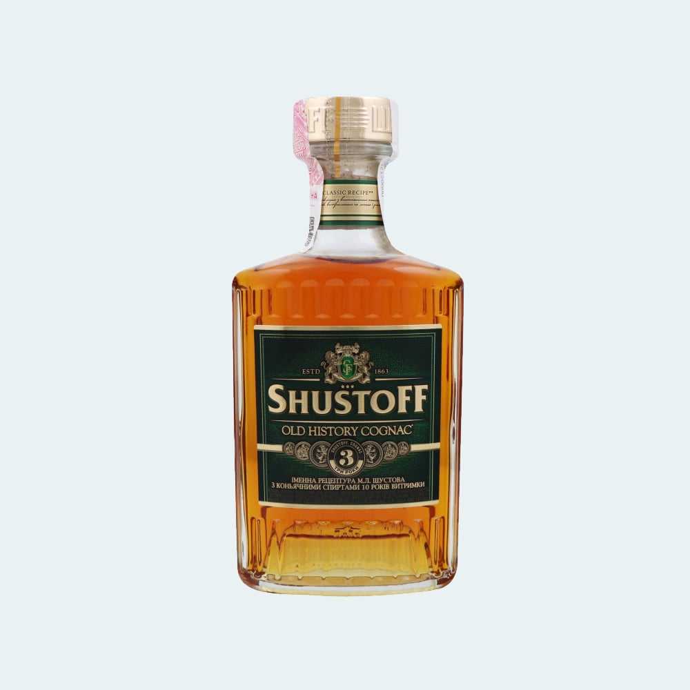 Коньяк Укр. Орд. ТМ "Shustoff" 3* 50 гр