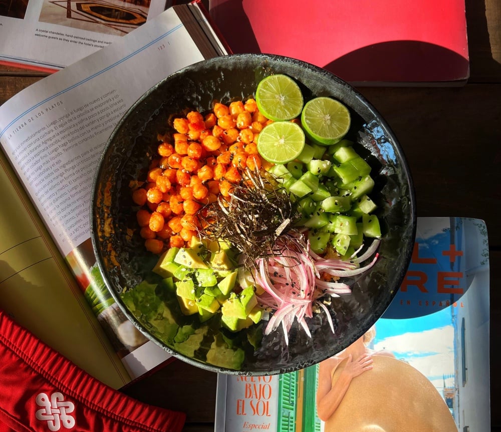 Ensalada de quinoa con garbanzo 