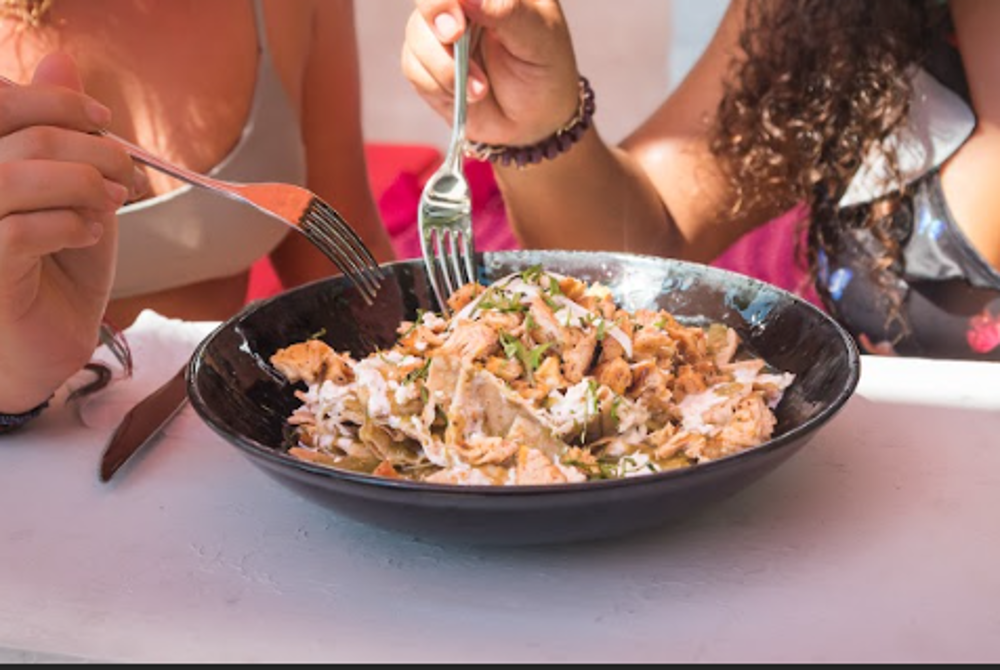 Chilaquiles con salsa del día 