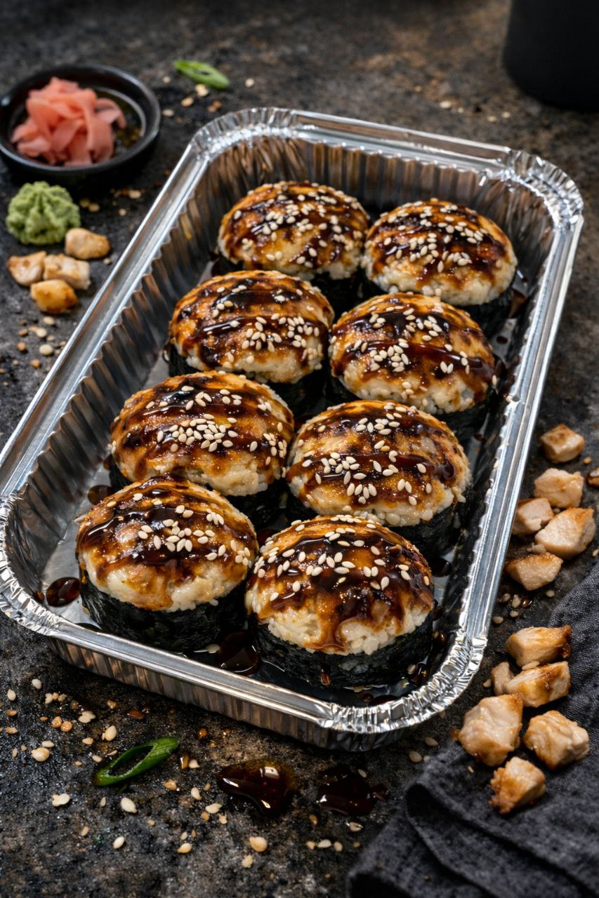 Запечений рол з куркою
