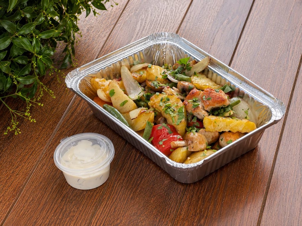 Гаряча пательня з куркою