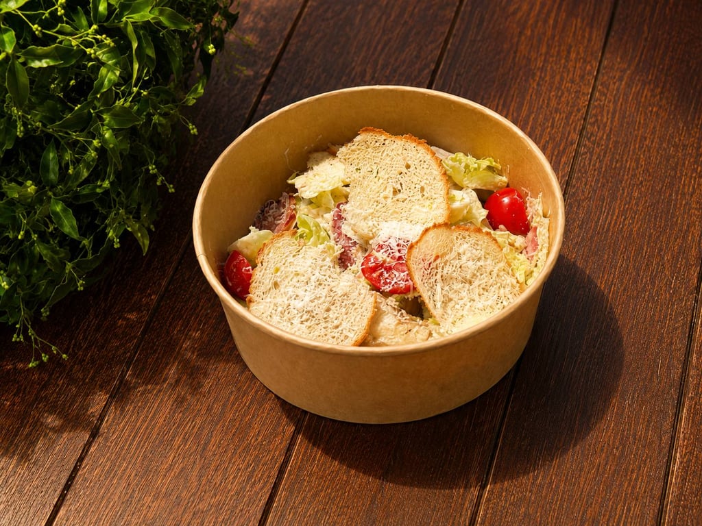 Цезар з куркою та беконом 