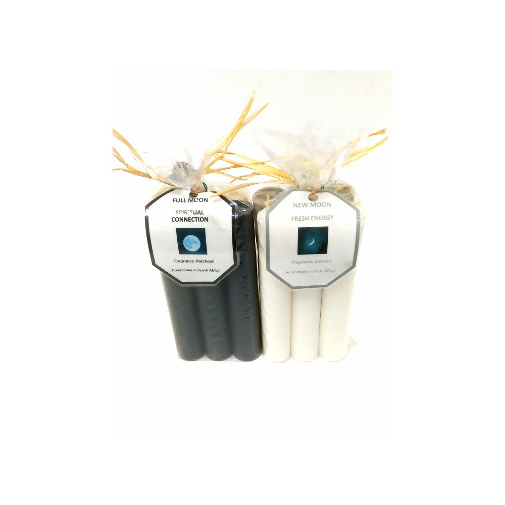 Full moon and New moon dinner candles