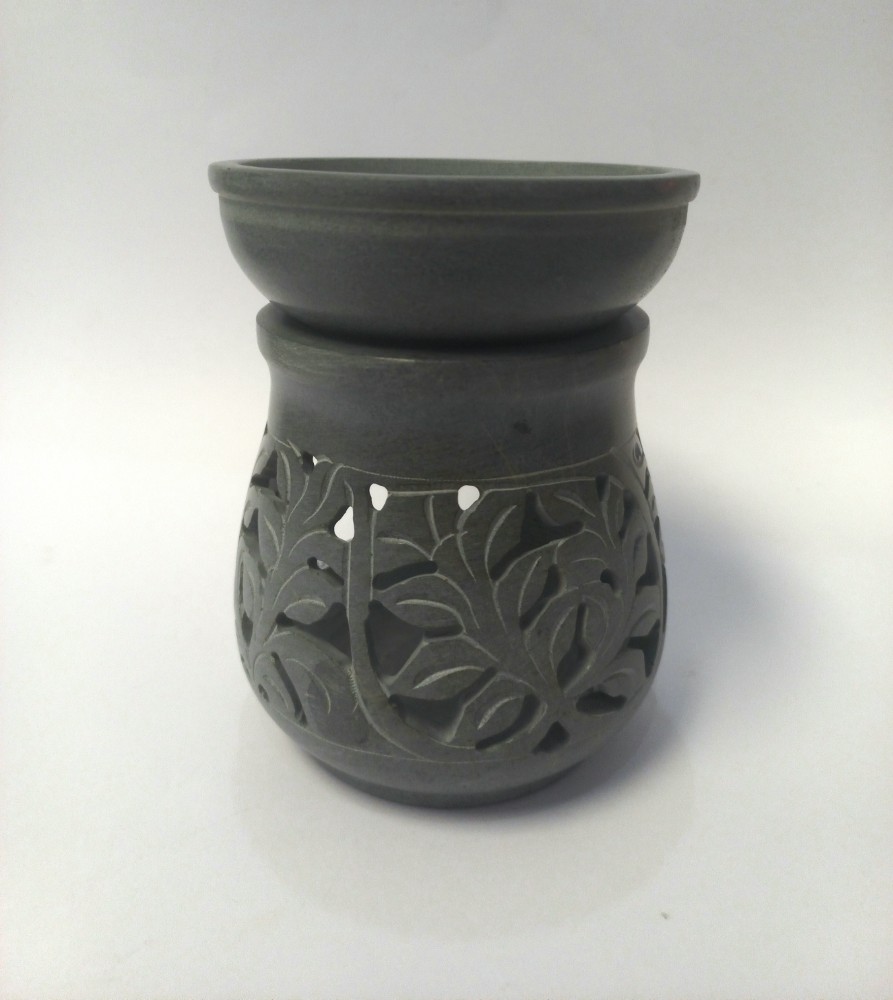 Soapstone burner- Leaves