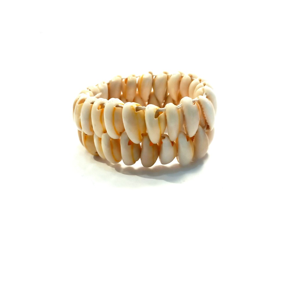 Cowrie shell bracelet - double
