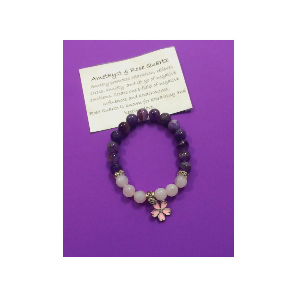 Amethyst and rose quartz