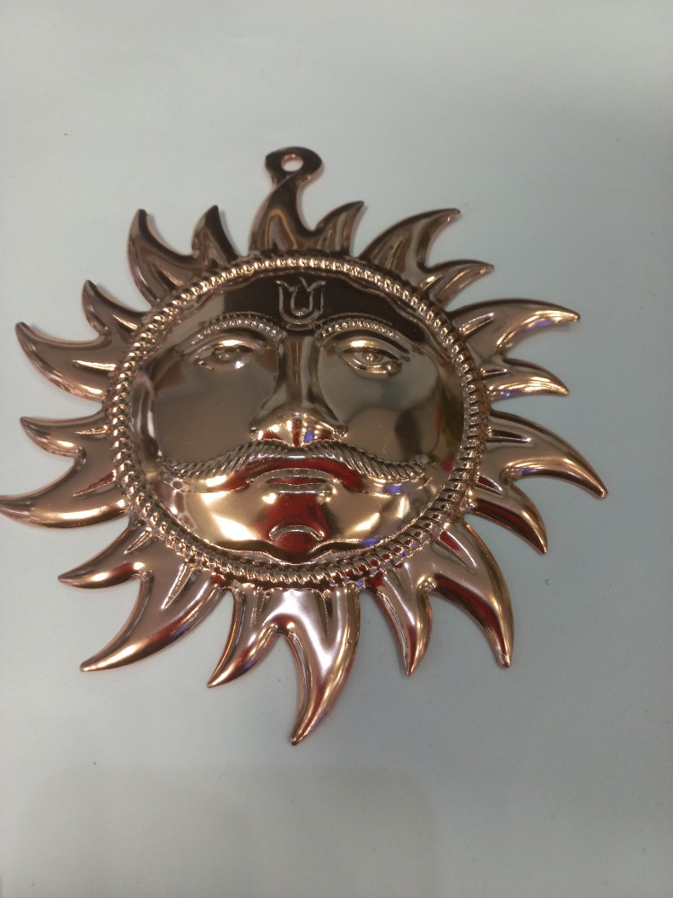 Sun hanging