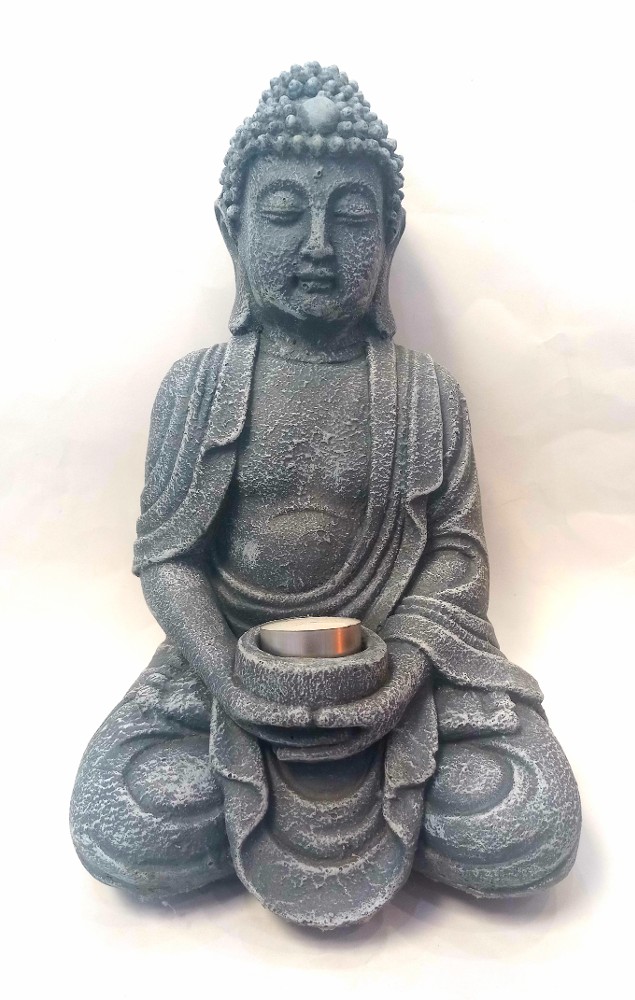 Garden Buddha candle