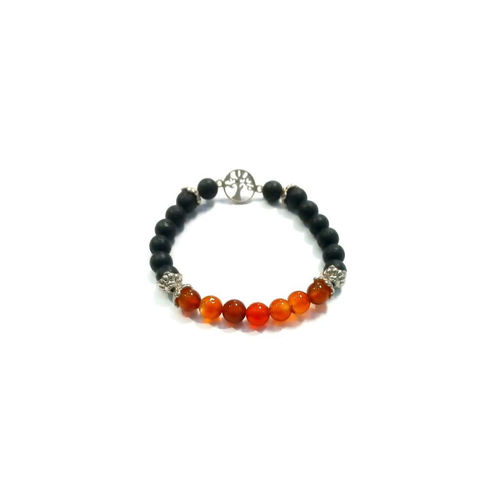 Carnelian & Lava stone