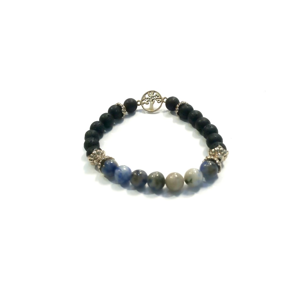 Sodalite & Lava stone