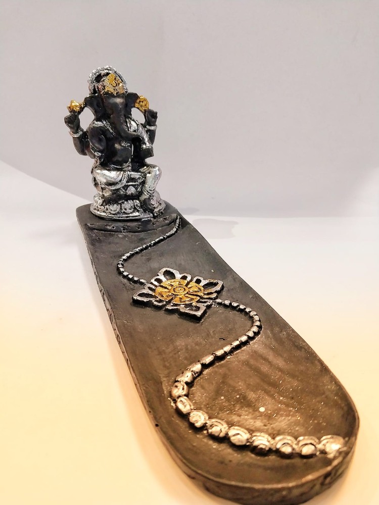 Ganesha incense holder- black