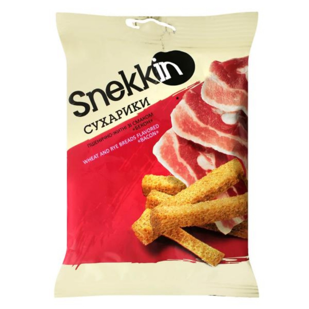 Snekkin сухарики бекон