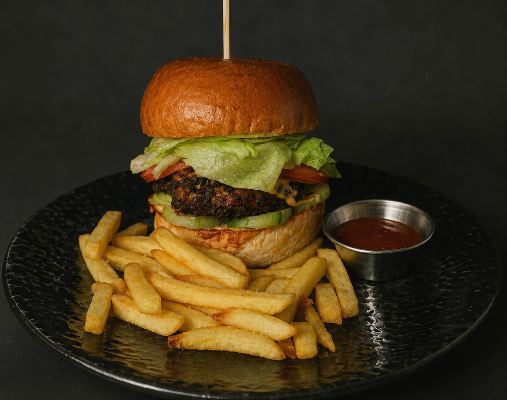Crispy Shrimp Burger 🦐🌶