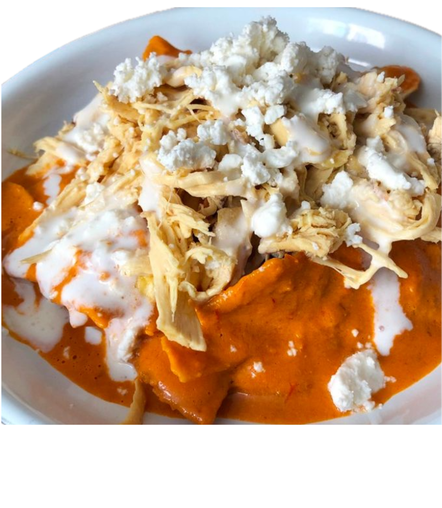 Chilaquiles Chipotle-Roja (A domicilio)