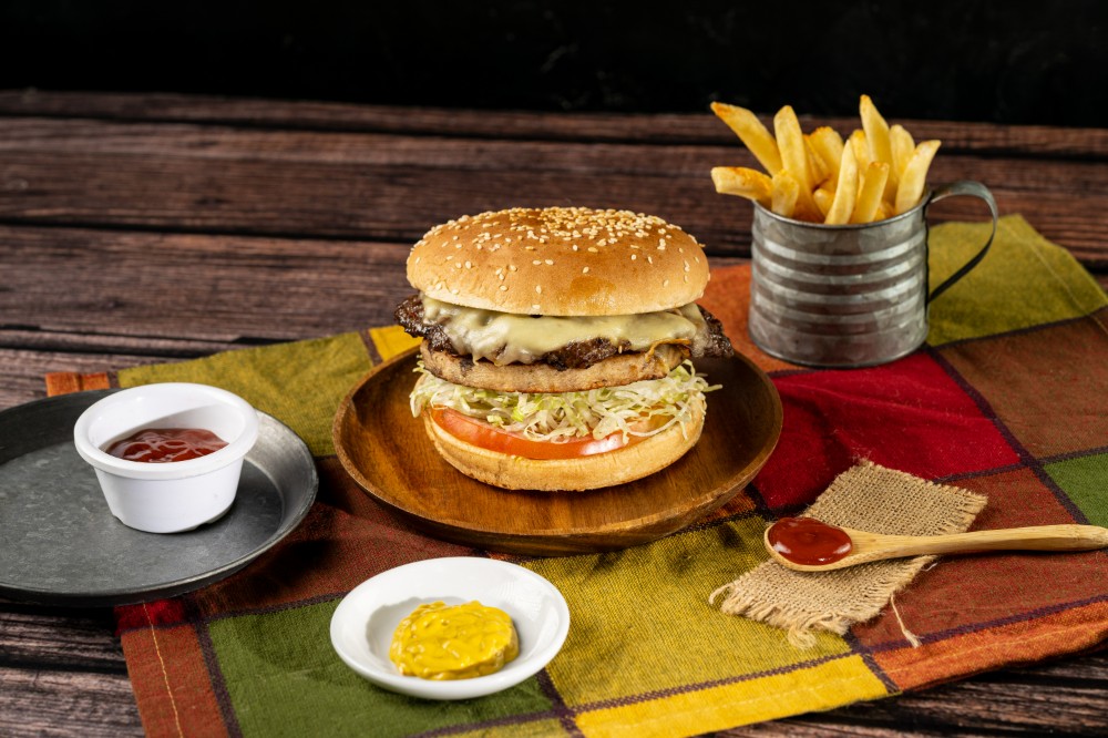 Hamburguesa Doble Pollo