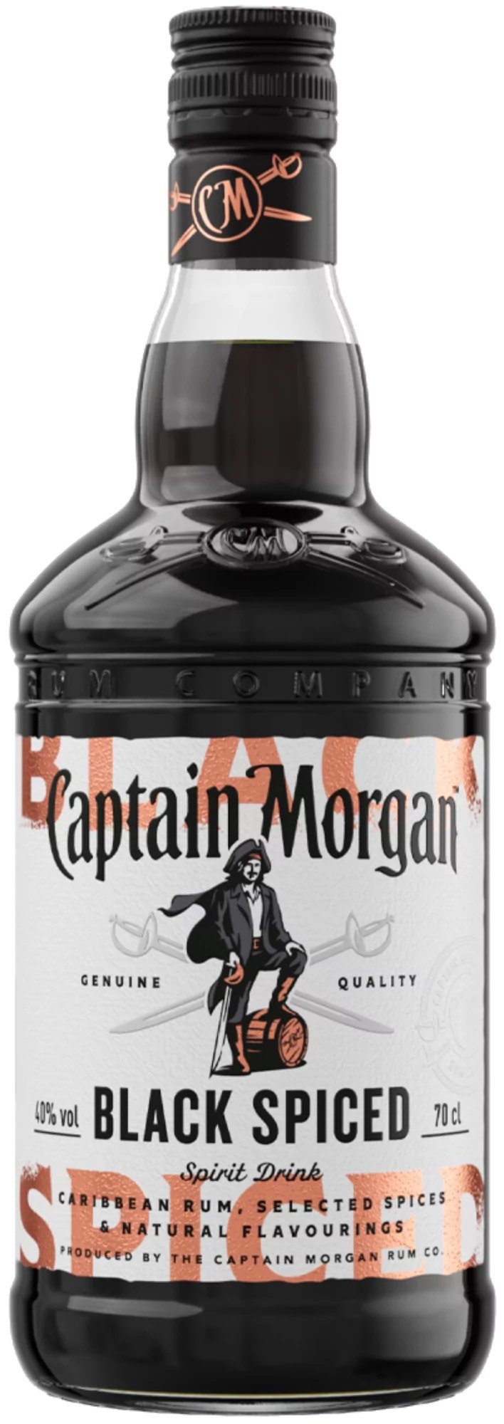Ром Captain Morgan Black Spiced 0,05