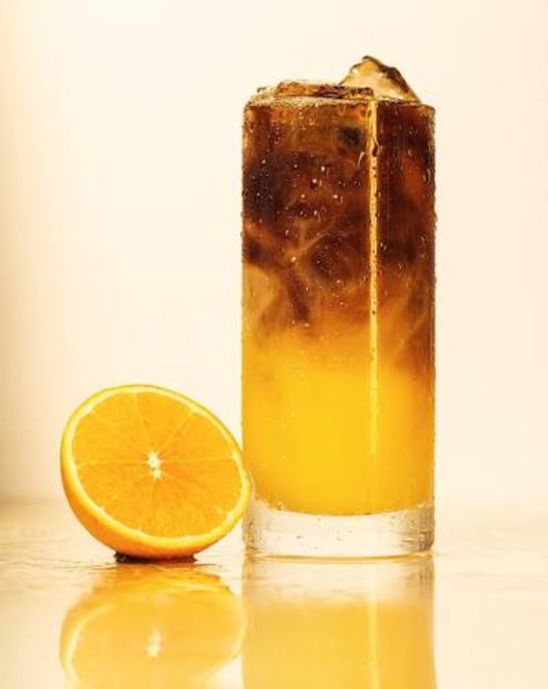 Bumble coffee with orange fresh