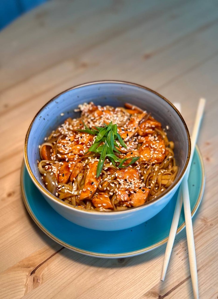 Salmon udon