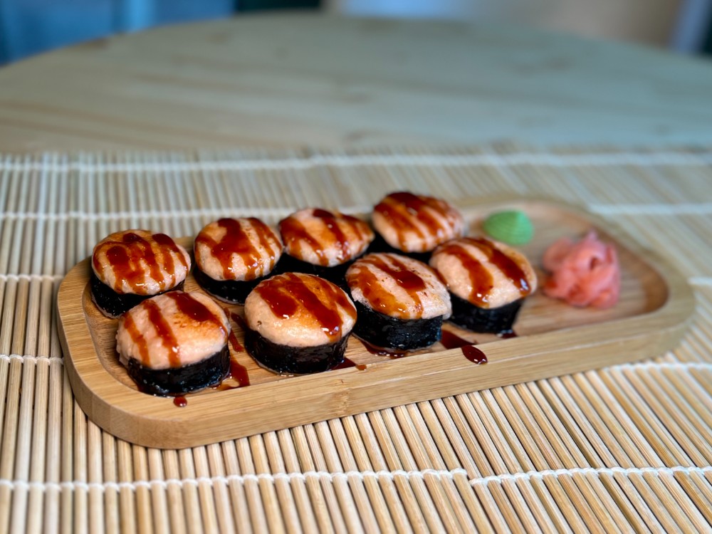 Baked roll chiken