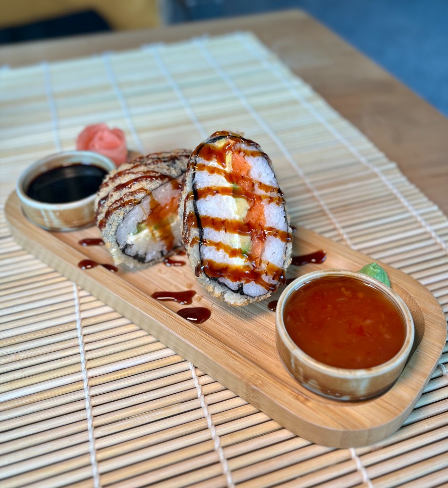 Burger sushi (salmon)