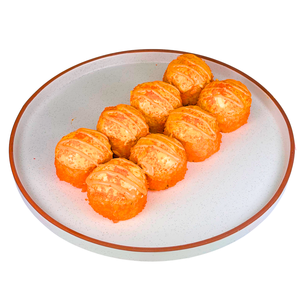 Запечений з креветкою та крабом  🌶️🌶️