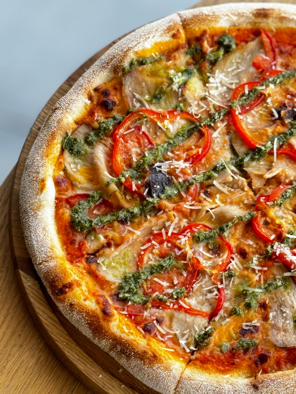 Pizza "Ham-Ham" з бужениною та болгарським перцем