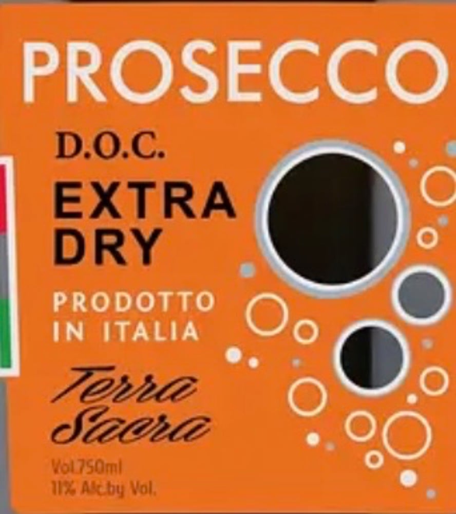 Вино ігристе Terra Sacra Prosecco Extra Dry DOC  біле екстра сухе 0.75 л