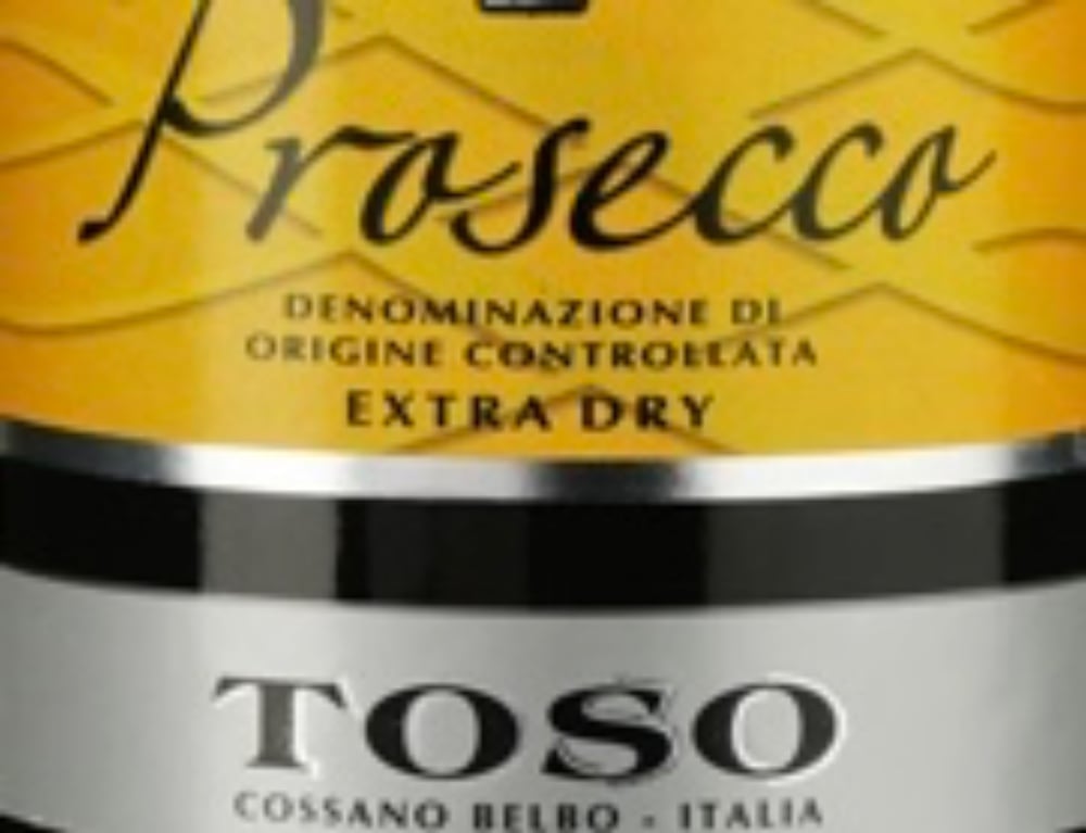 Ігристе вино Toso Prosecco Spumante Extra Dry DOC, біле, сухе 11%, 0,2l