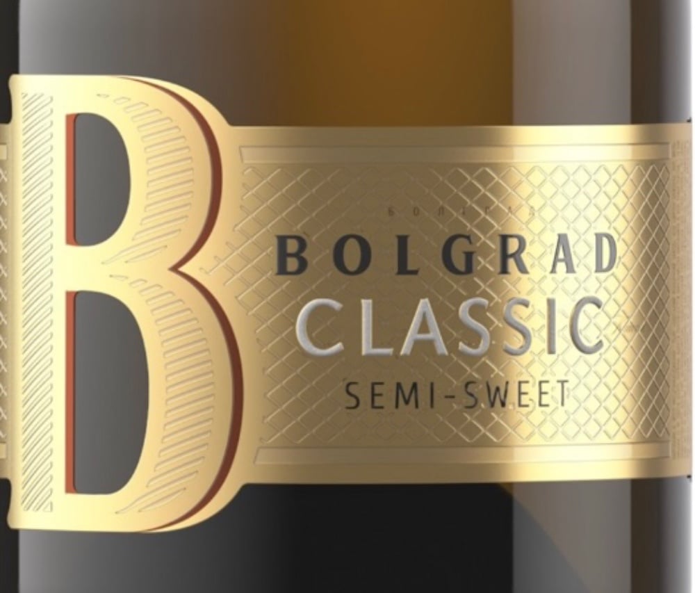Вино ігристе ТМ Bolgrad classic біле,напівсолодке  0,75 л 