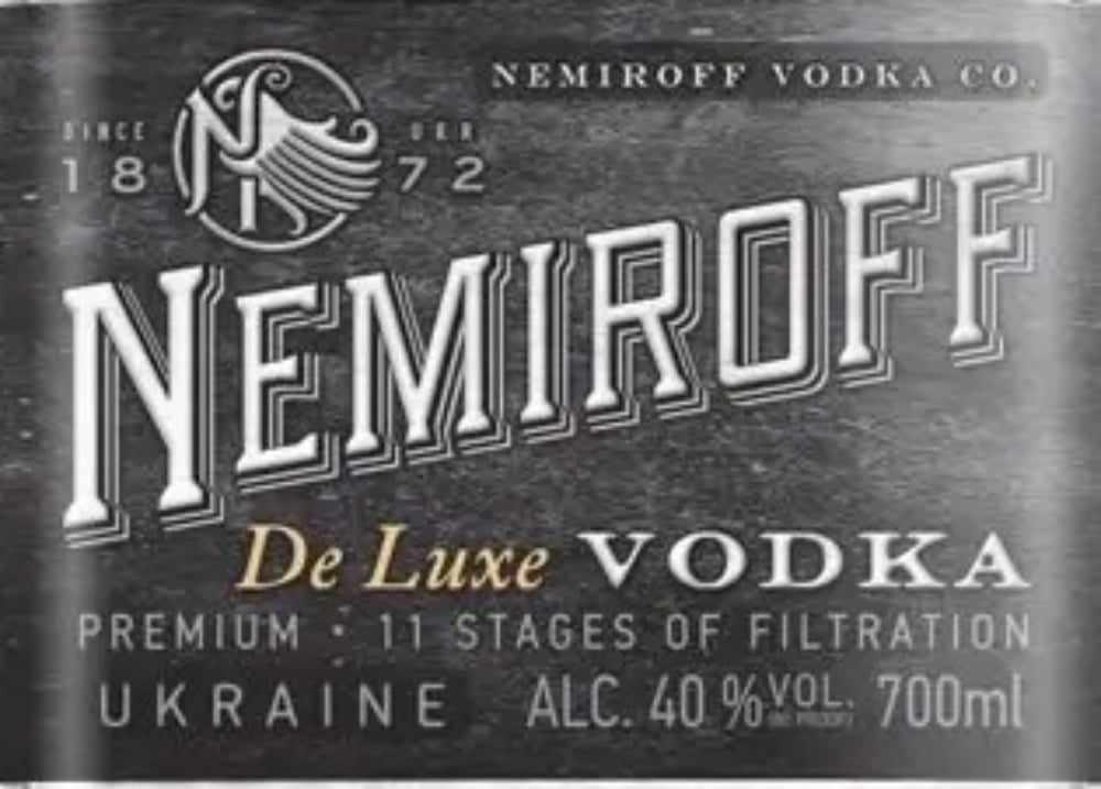 Горілка Nemiroff De Luxe 40%  50 ml