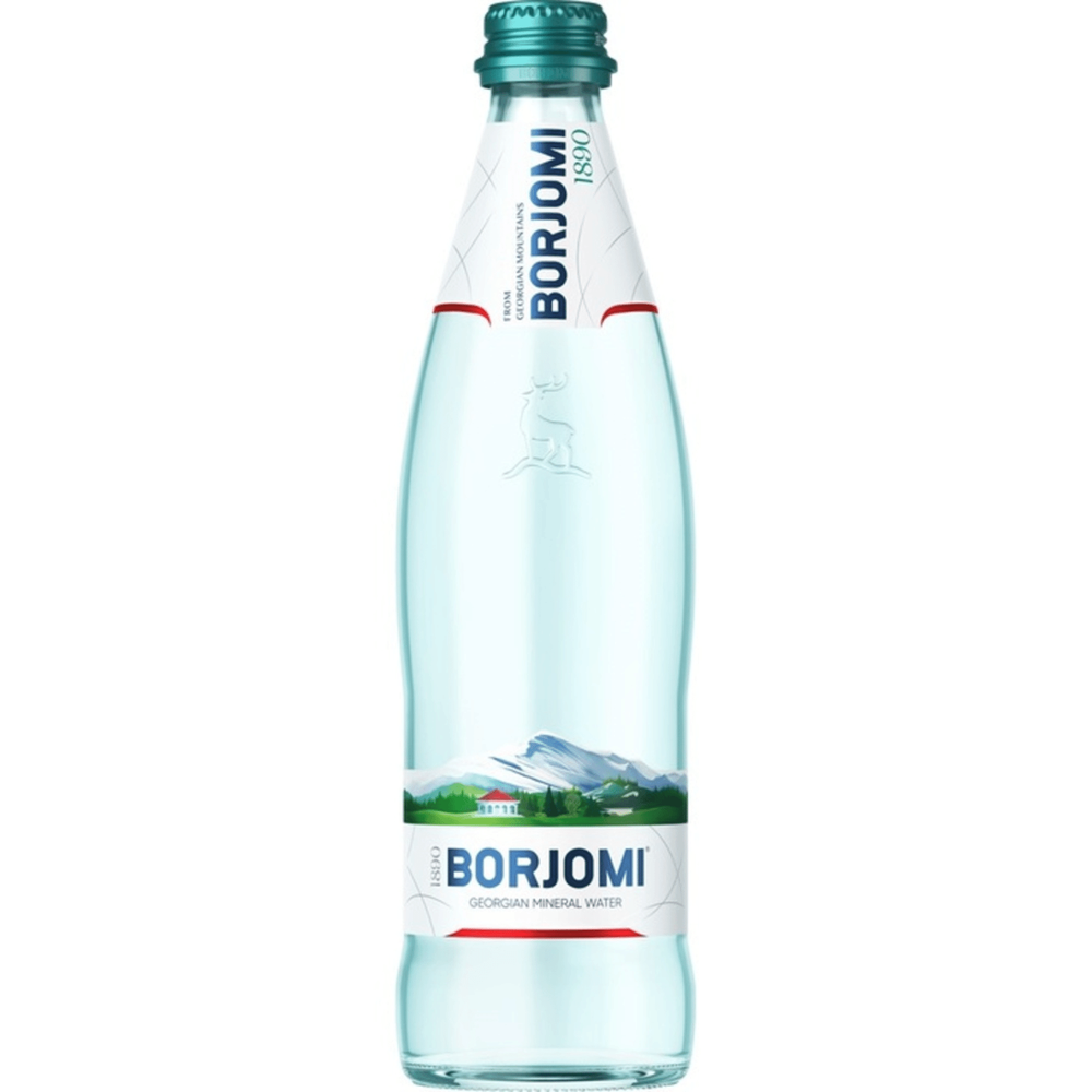 Вода мінеральна Боржомі сильногазована, скло , 0,5л