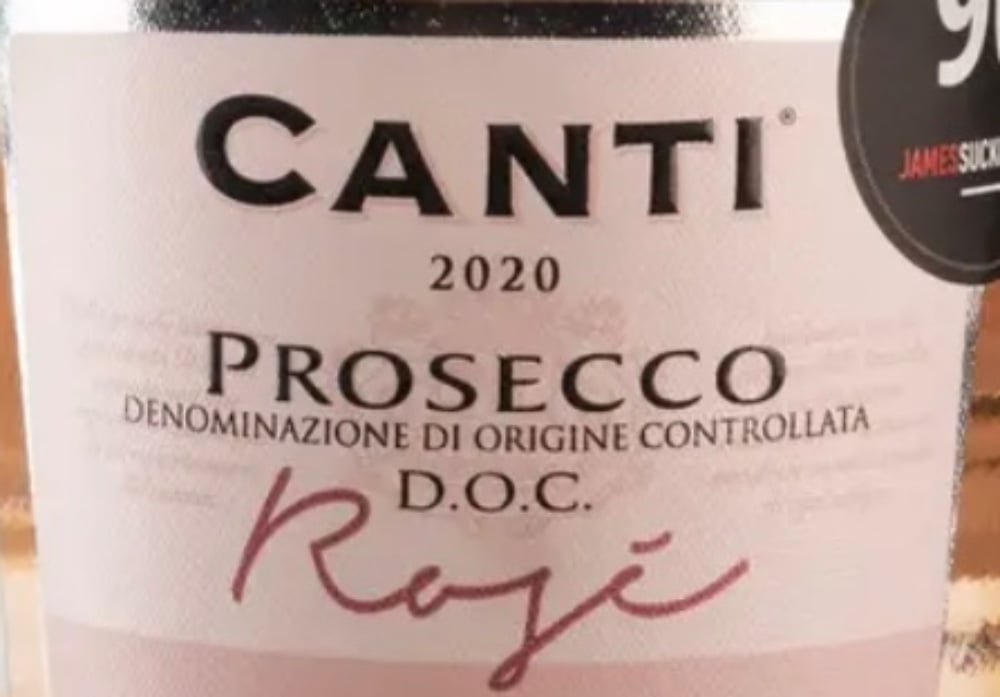 Вино ігристе Canti Prosecco Millesimato Rose, рожеве, сухе, 11%, 0,2 л