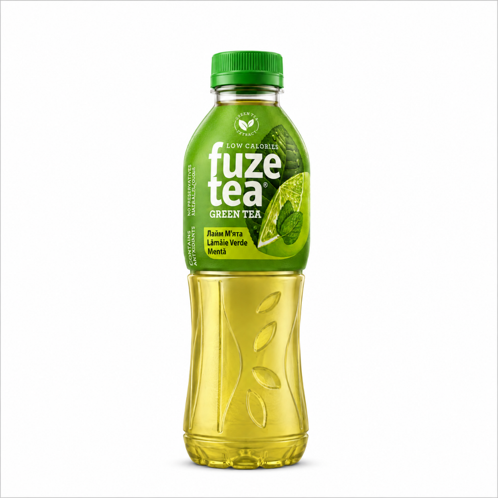 Fuze tea зелений, зі смаком лайма-м'яти, 0,5л