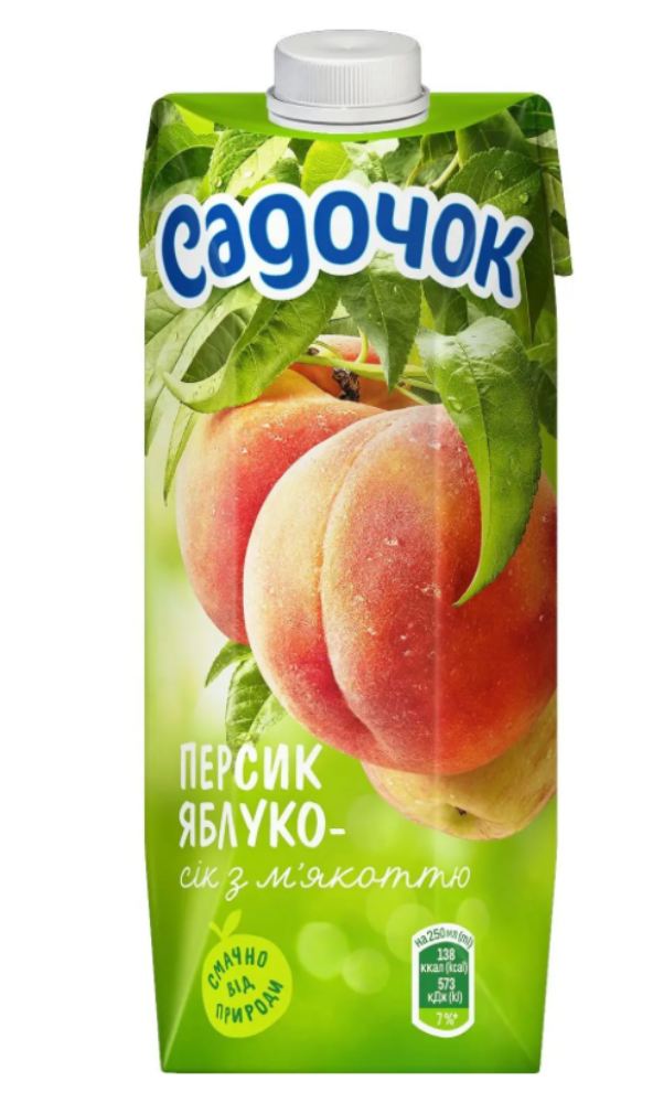 Сік  Садочок,  0,5 л глово