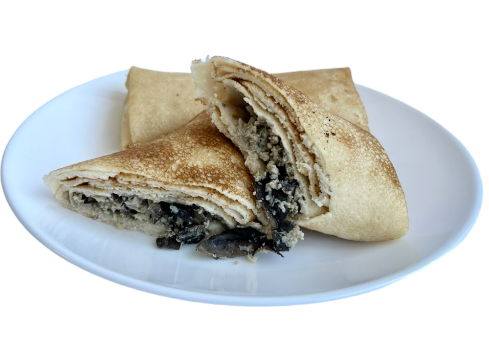 Млинці з куркою та грибами, банкет